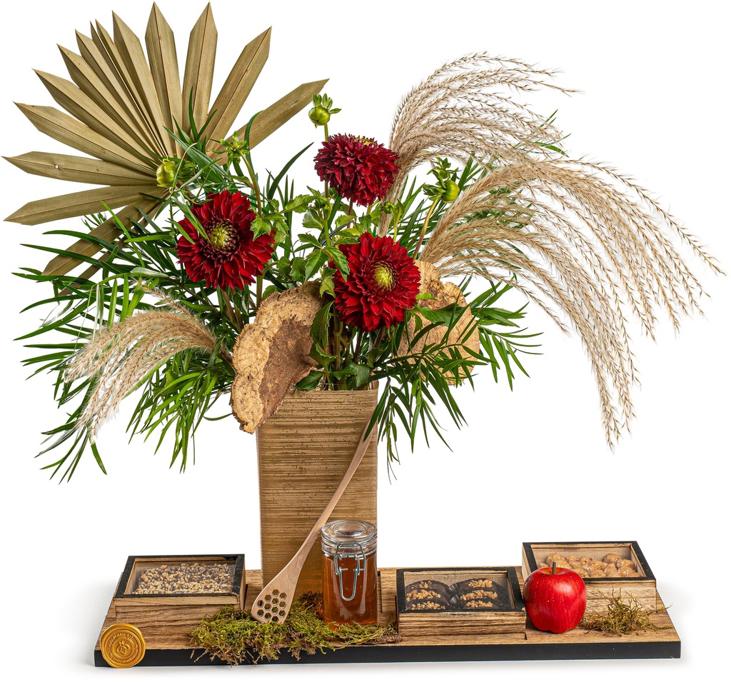 RH Floral Grooved Board