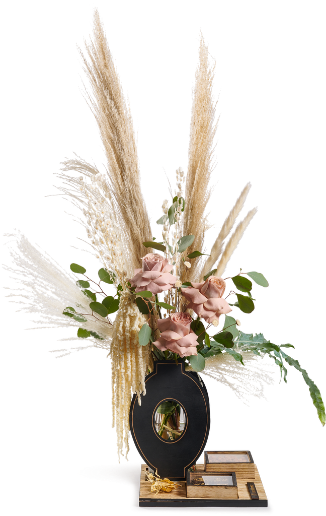 Floral Grooved Board Sm