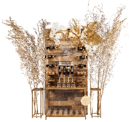 [81531] Single Wine Wall with End Tables