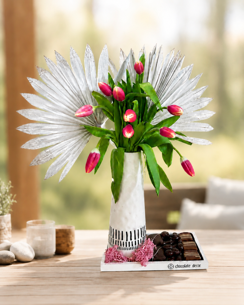 White Tulip Vase