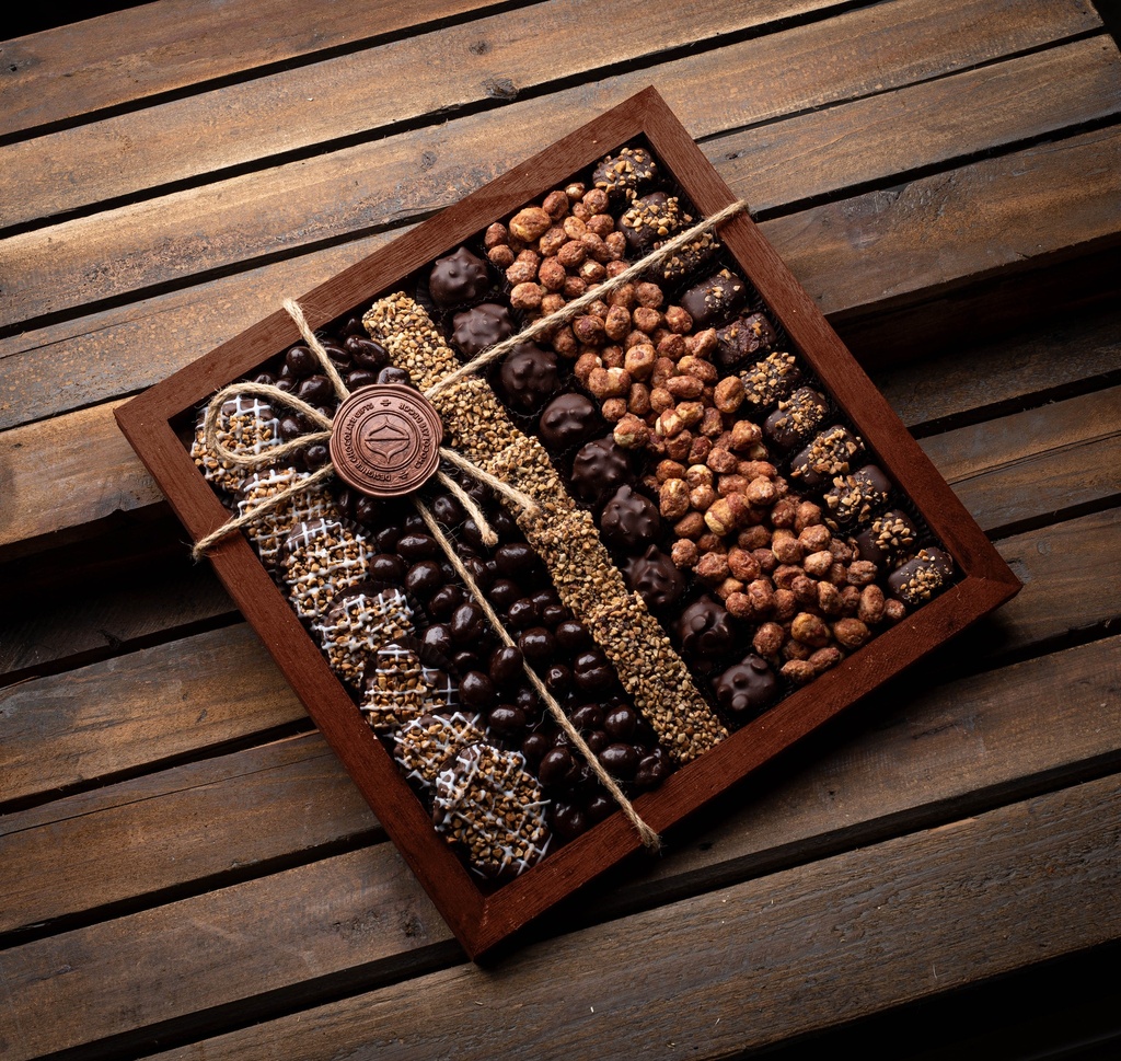 Brown Square Tray