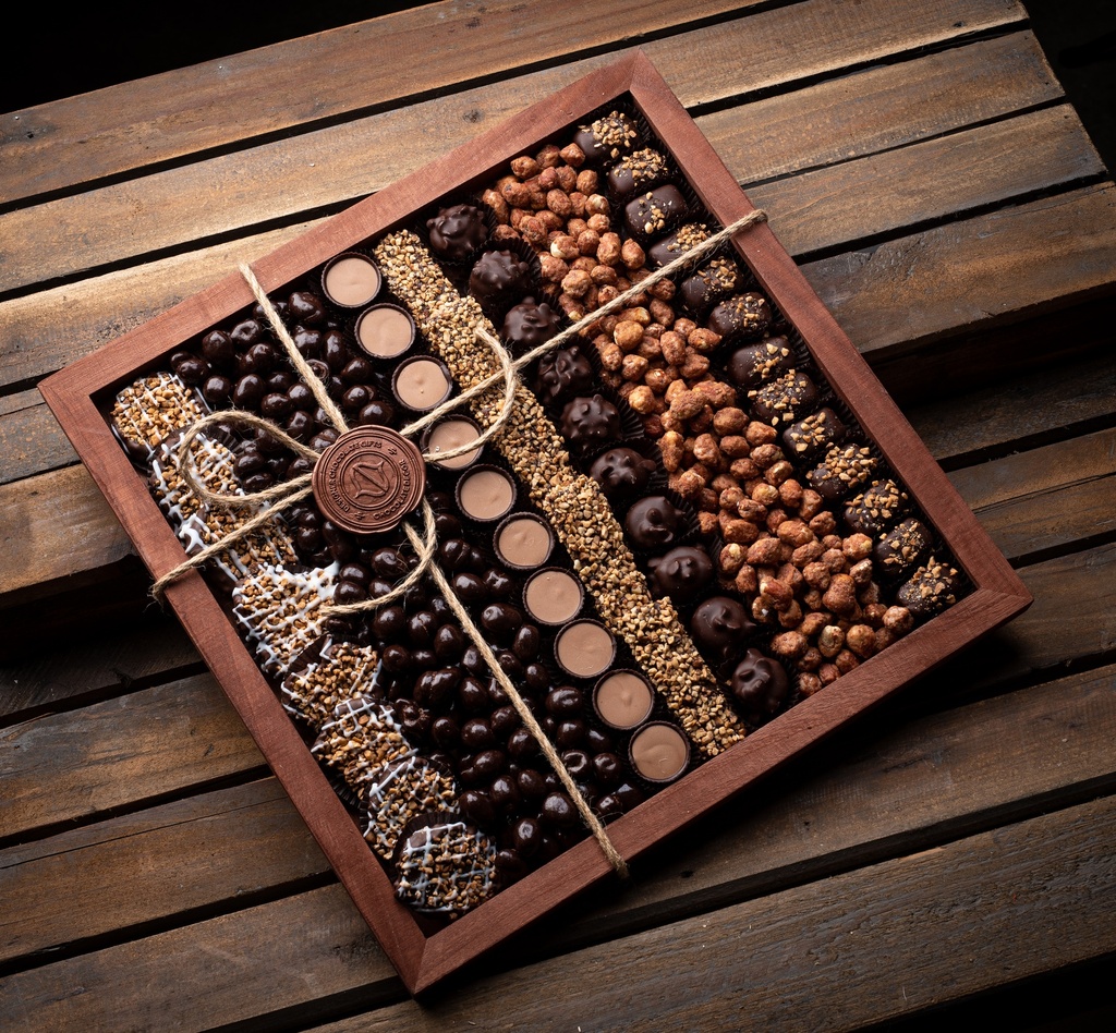 Brown Square Tray