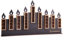 Wooden Chocolate Menorah