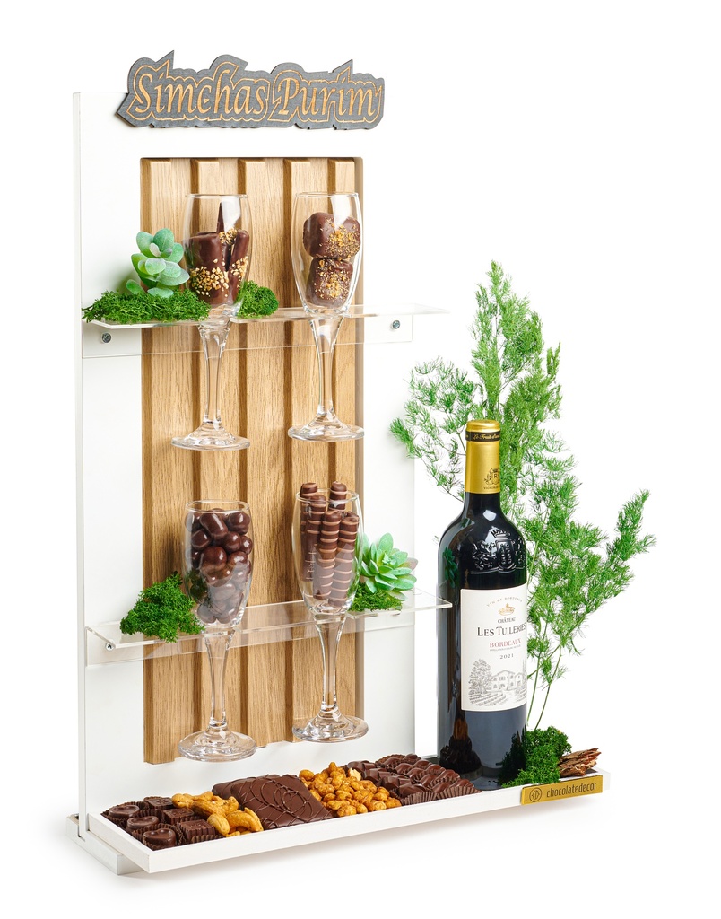 Purim Green Wall 4-Glass