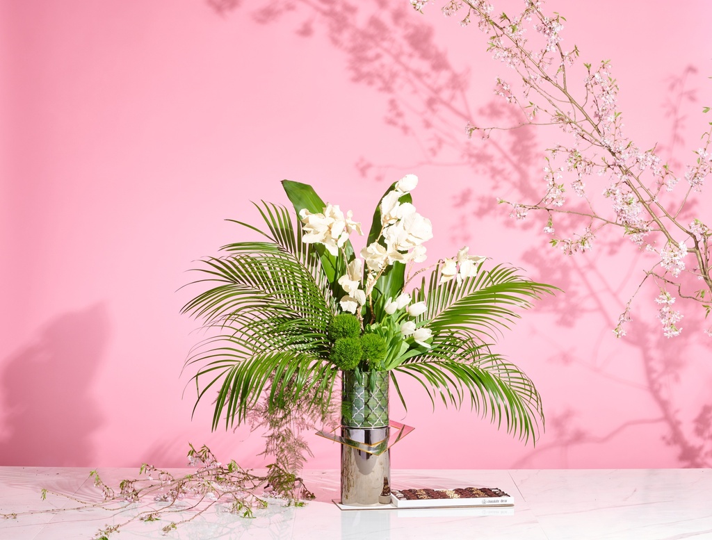 Fresh Silver Double Vase Sm