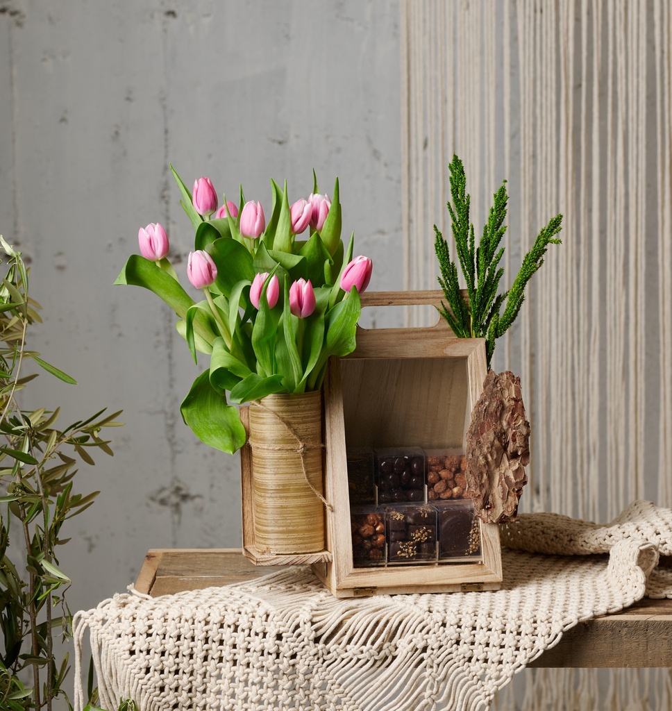 Floral Cube Bag Md