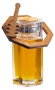 RH Hex Honey Bottle With Silver Lid