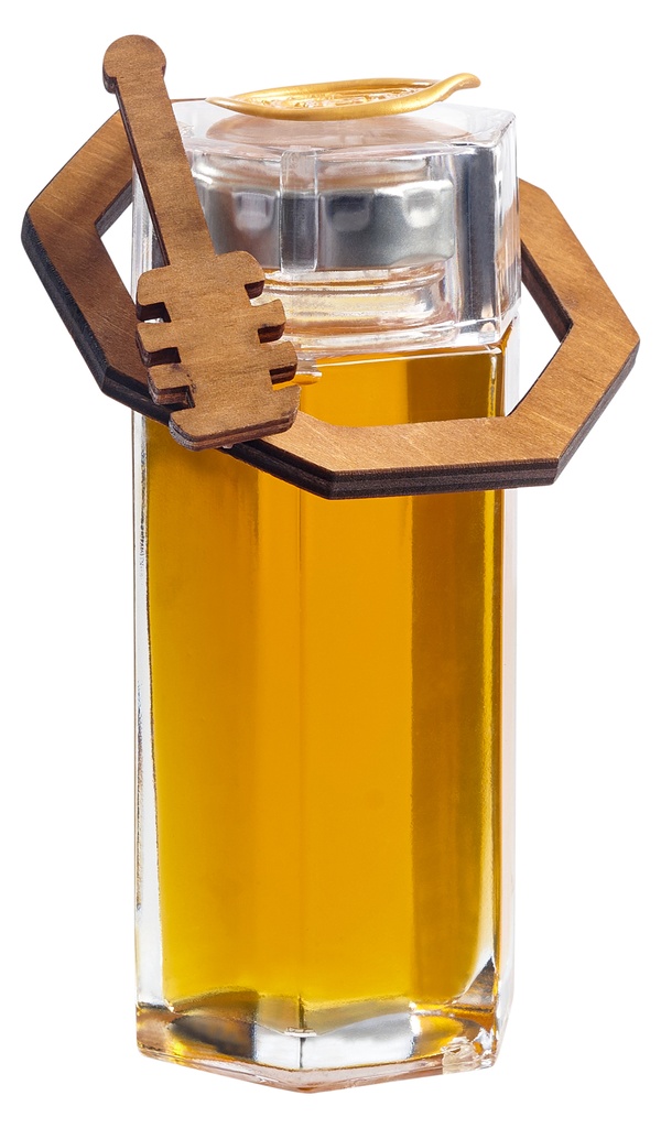 RH Hex Honey Bottle With Silver Lid