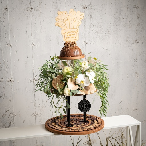 [810161] 3 Tier Birthday Tower (Chocolate)