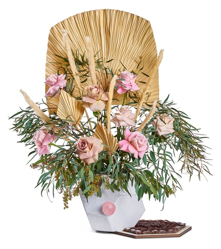 [81411] Hex Planter Arrangement Large