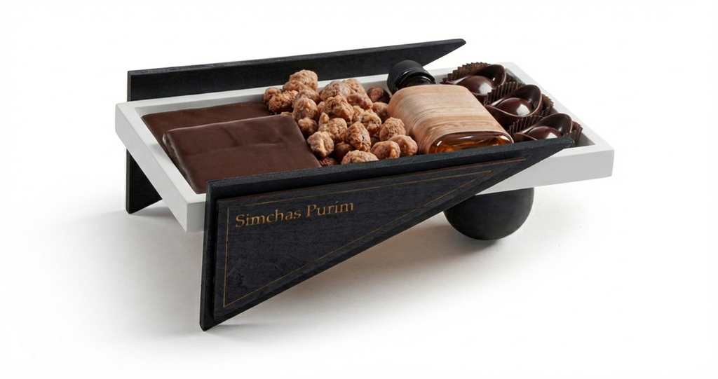 Purim Tray On Riser Small