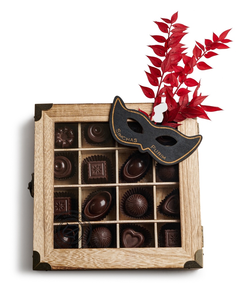 Purim Chocolate Gift Box 16-pc