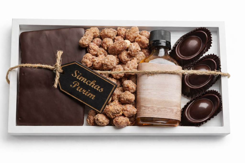 Purim Wood Tray Small