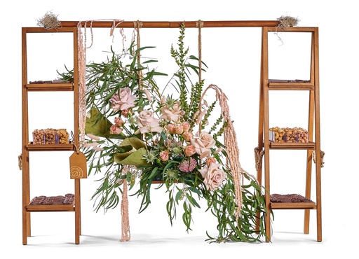 [81396] Deluxe Floral Tall Ladder Sm