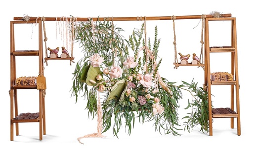 [81397] Deluxe Floral Tall Ladder Lg