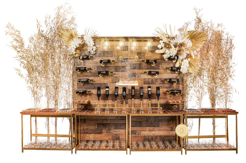 Double Wine Wall with Console Tables