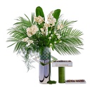 Fresh Silver Double Vase Lg