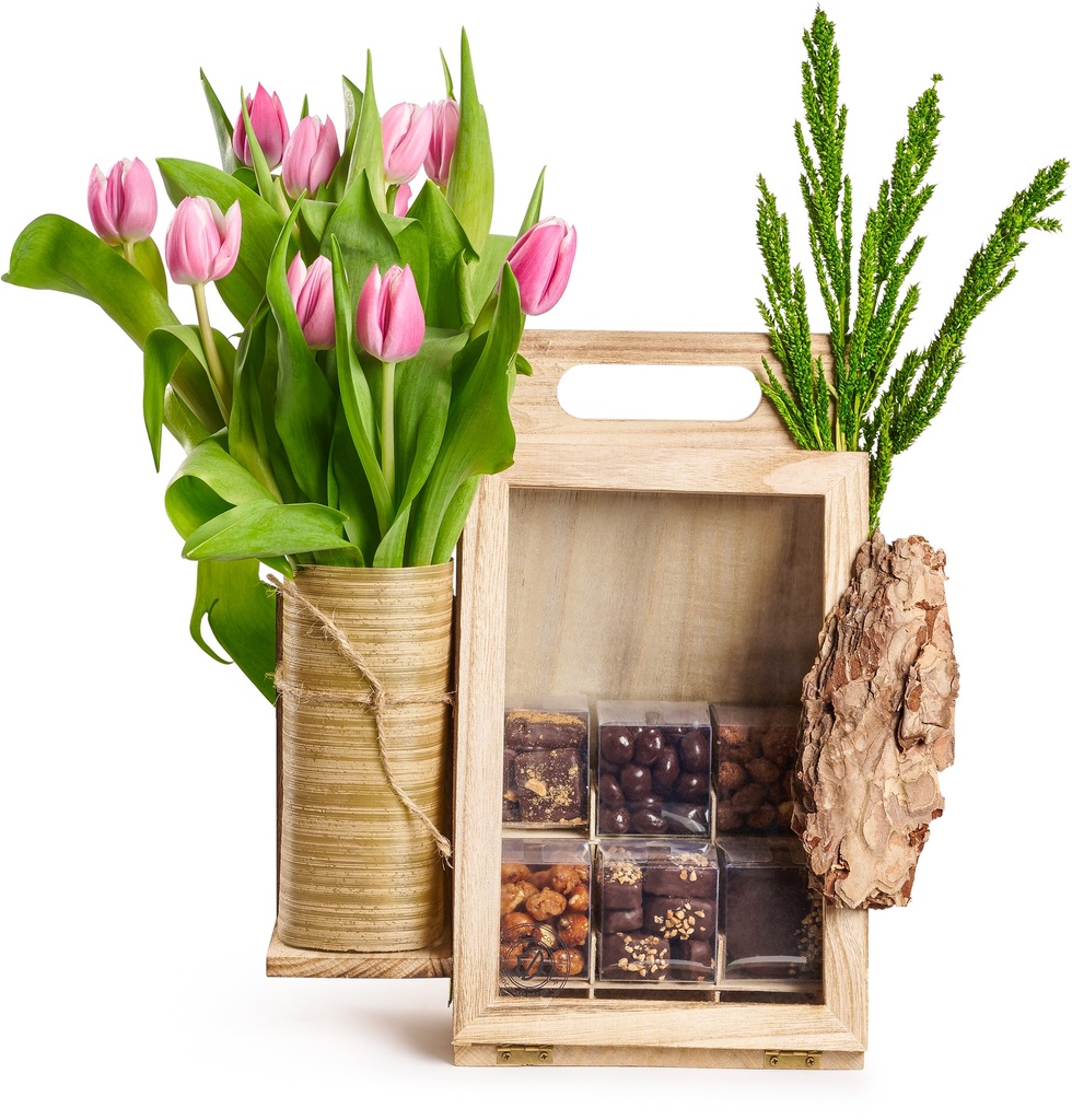 Floral Cube Bag Md