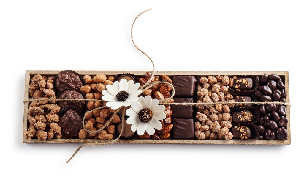 Natural Wood Tray Lg