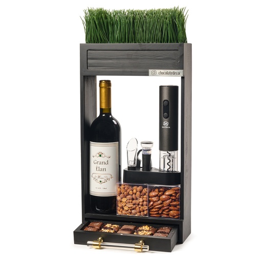 [81606] Black Wine Tool Giftbox Large