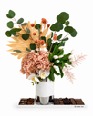 White & Silver Lip Vase