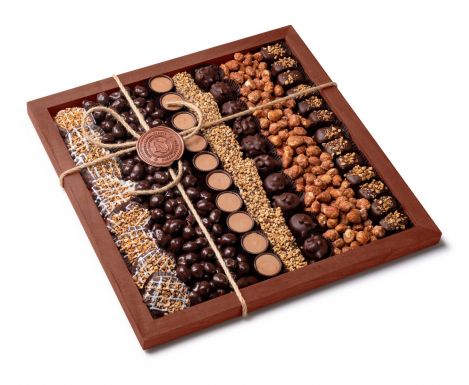 Brown Square Tray