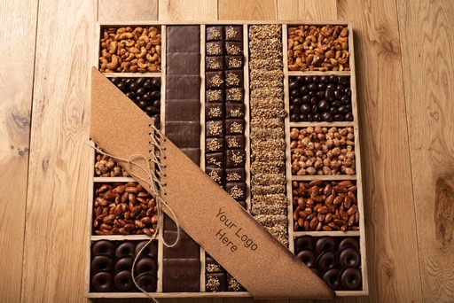 [10041] Wood Section Tray 13 Sections