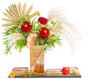 RH Floral Grooved Board
