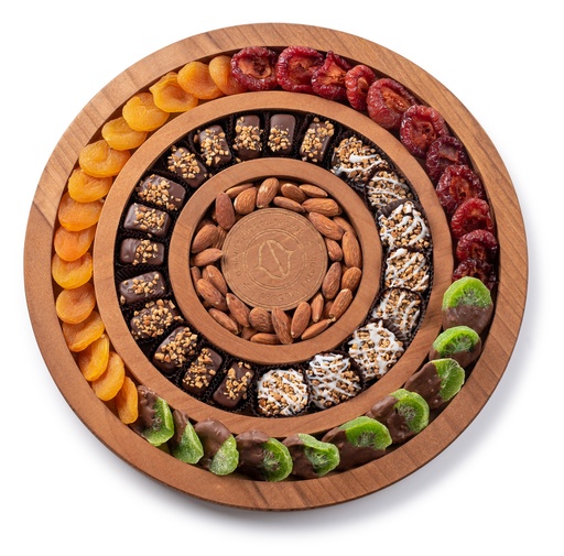 [71360] Tu Bshvat Round Frame Tray 18"