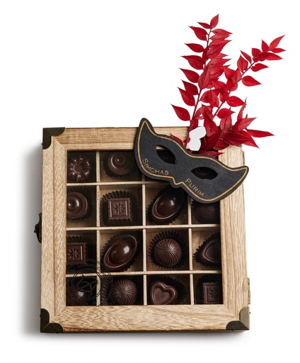 [81348] Purim Chocolate Gift Box 16-pc