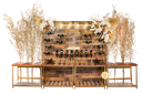 Double Wine Wall with Console Tables