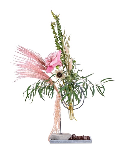 [81409] Grey Wired Stand Sm