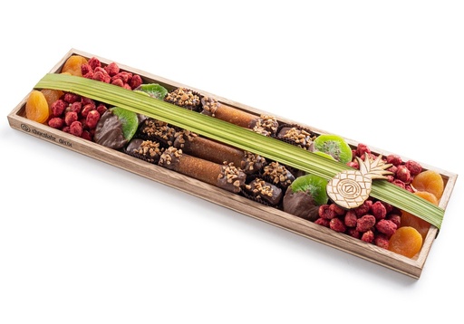 [71359-1] Tu Bshvat Natural Wood Tray LG